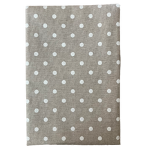 Load image into Gallery viewer, TOVAGLIA RESINATA BEIGE POIS BIANCHI
